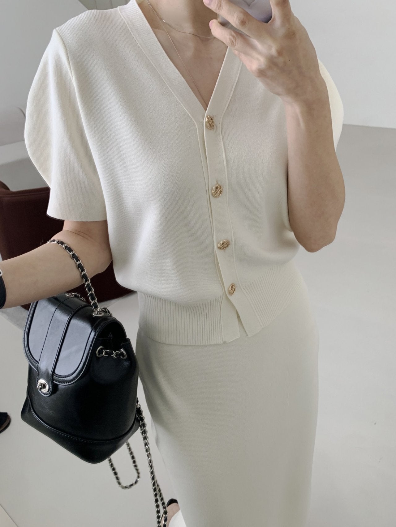 Perfect Knit Cardigan & Skirt Set