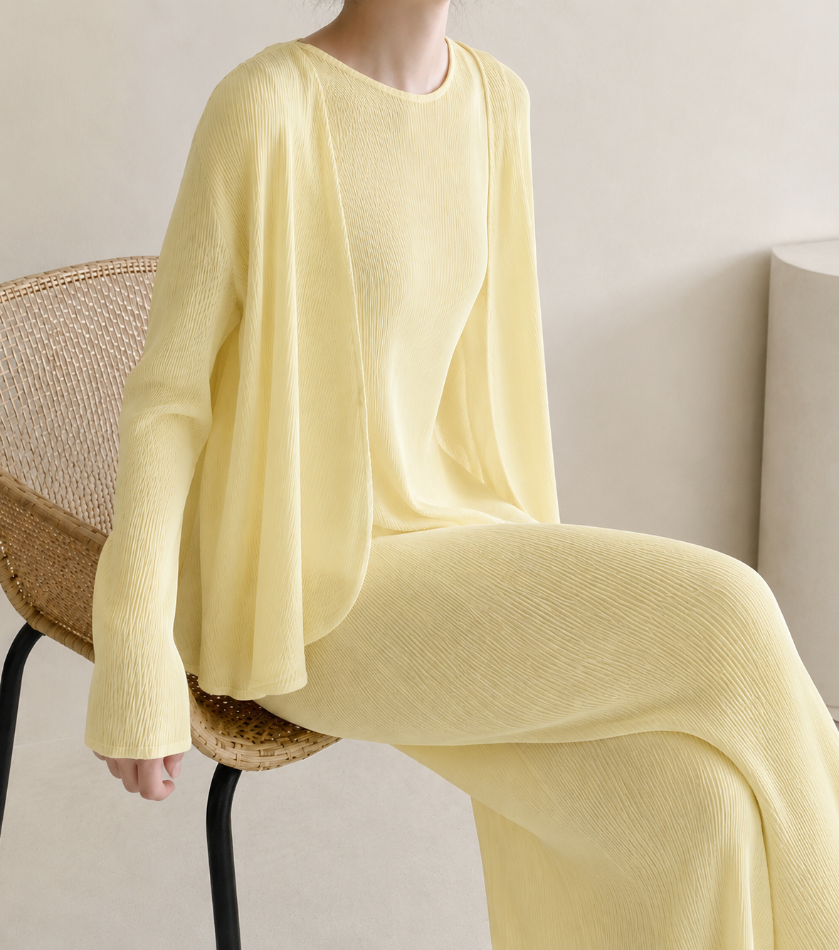 One-Button Flare Cardigan