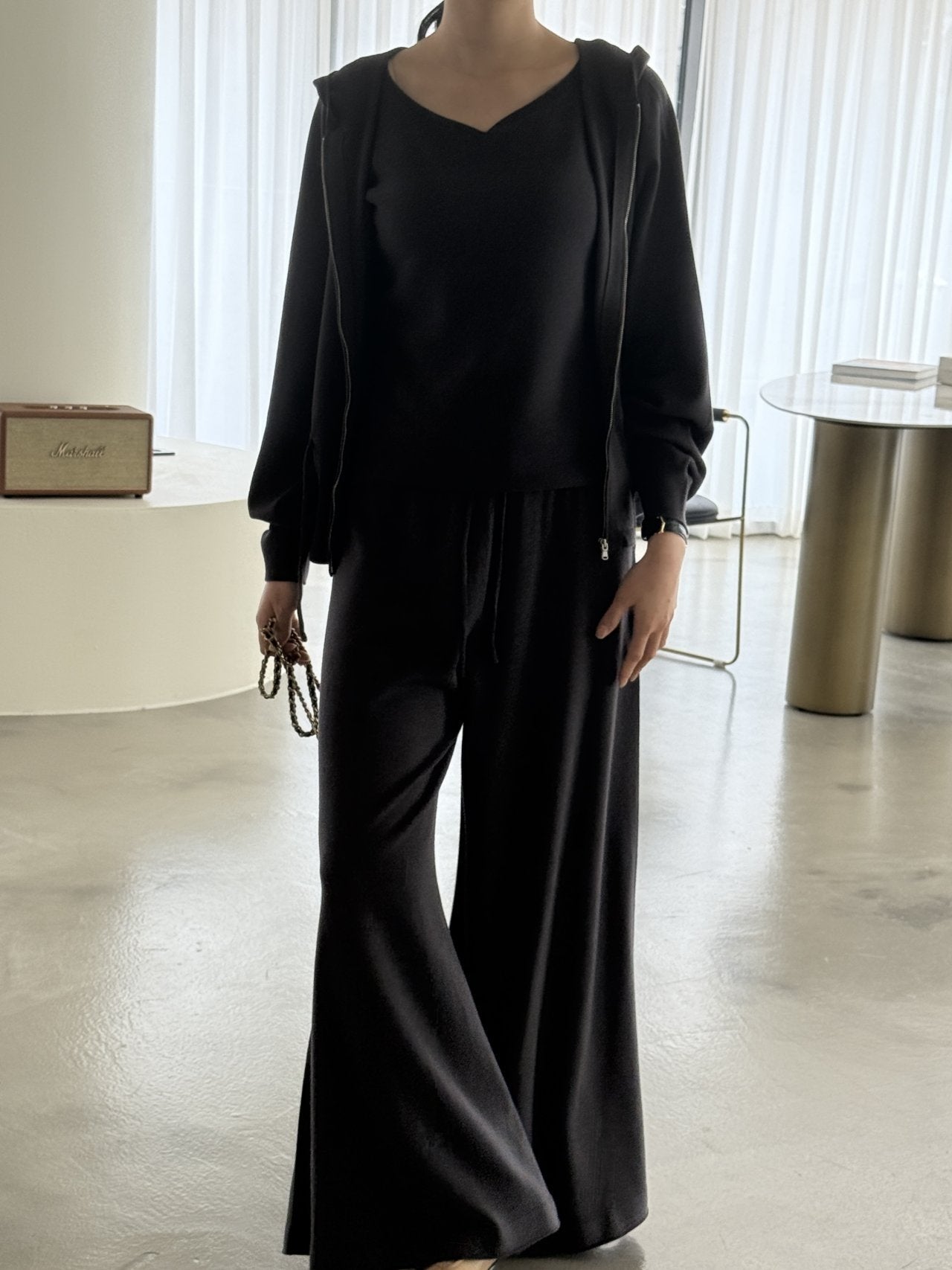 Premium Wool-Cotton Artisan Set-up - Deep Charcoal