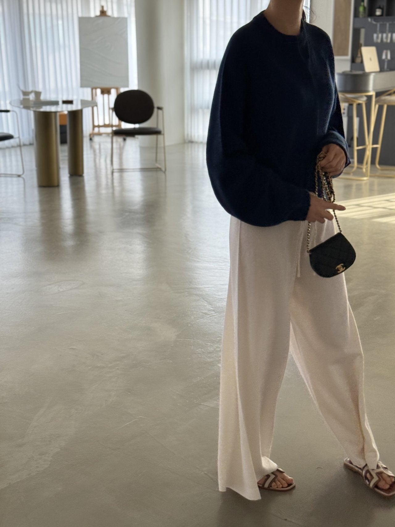 Seamless Relaxed Dolman Cardigan - Blue