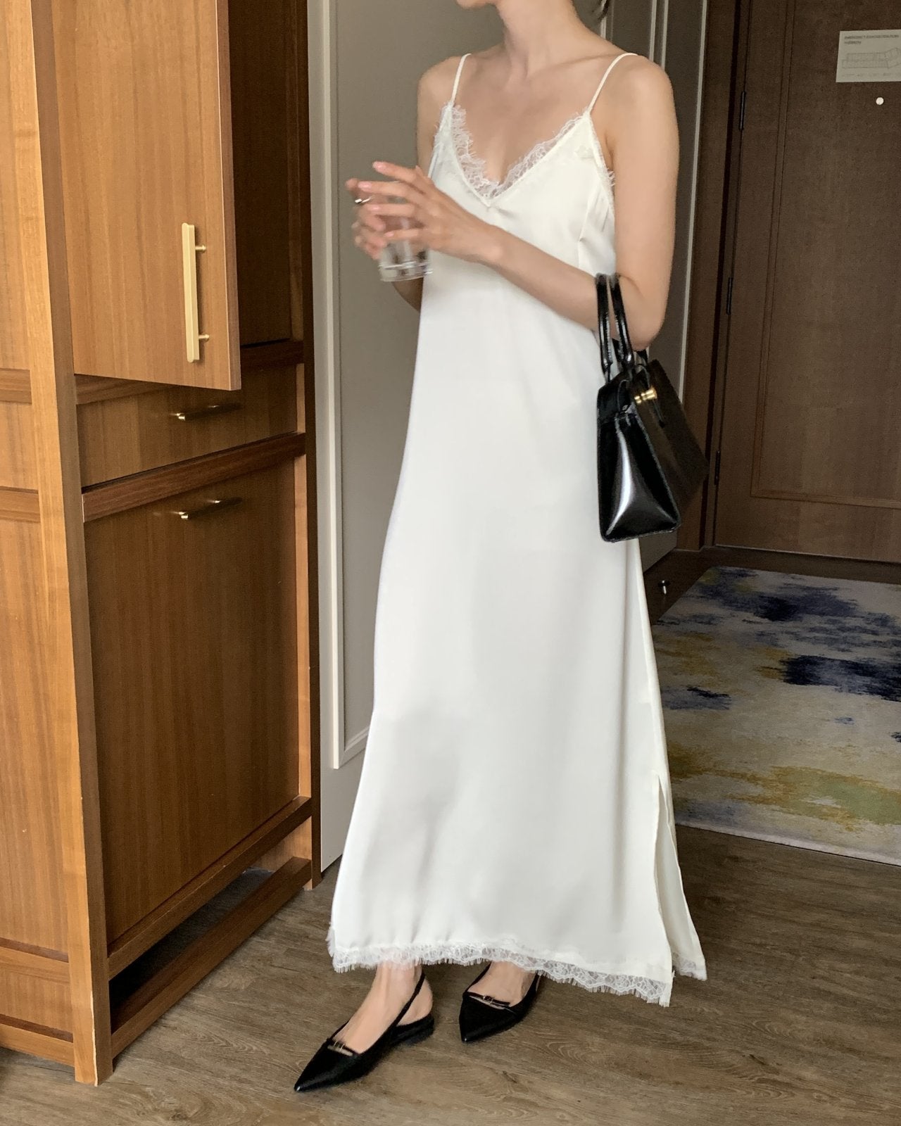 Satin Lace Dress