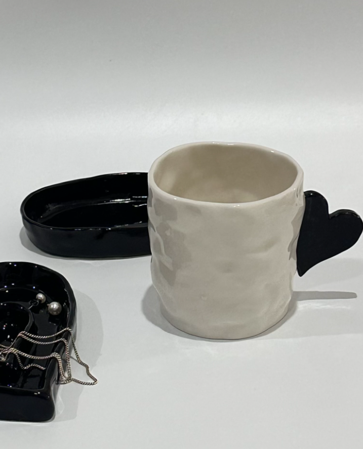 [Handmade Korean Ceramics] Heart Mug