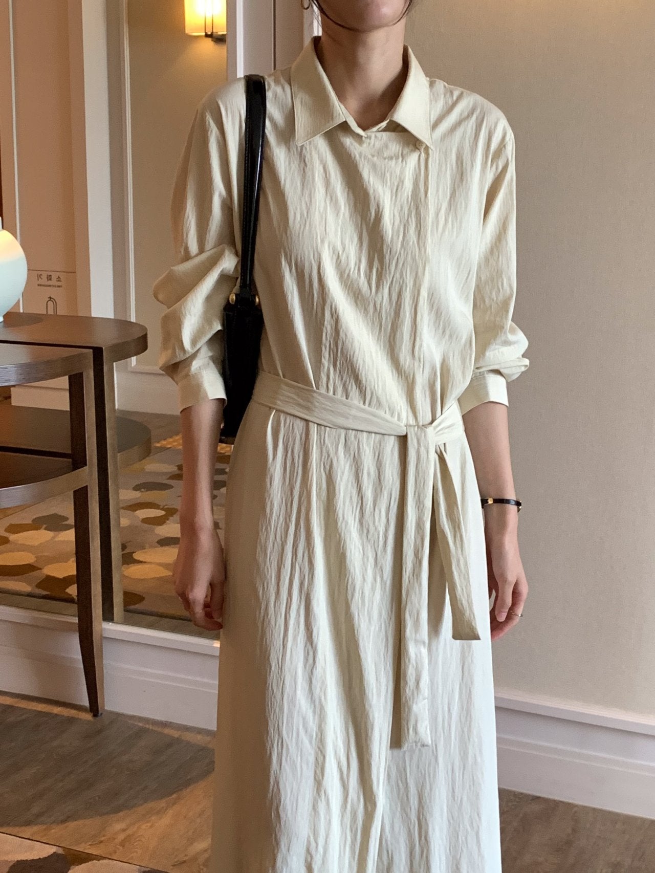 Trench-Style Shirt Dress
