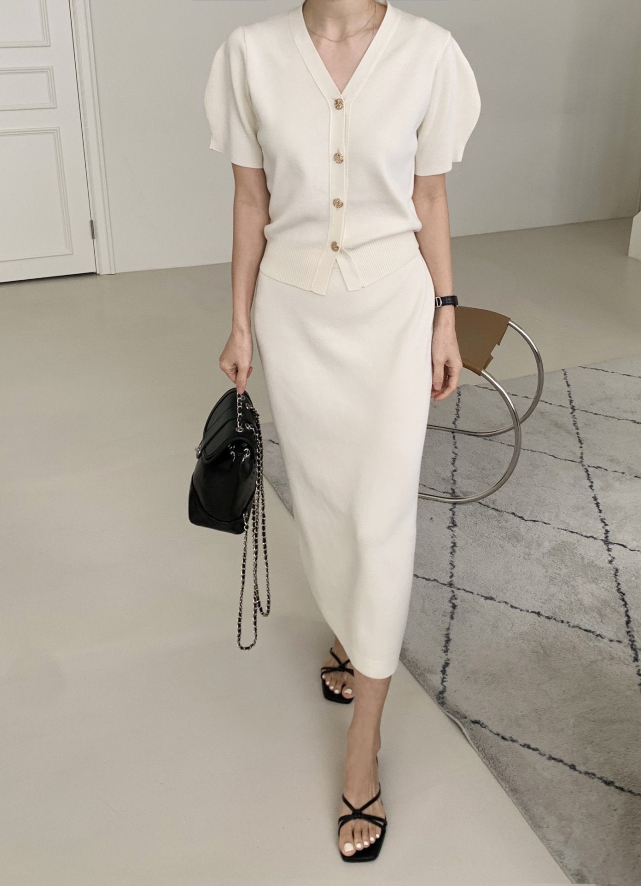 Perfect Knit Cardigan & Skirt Set