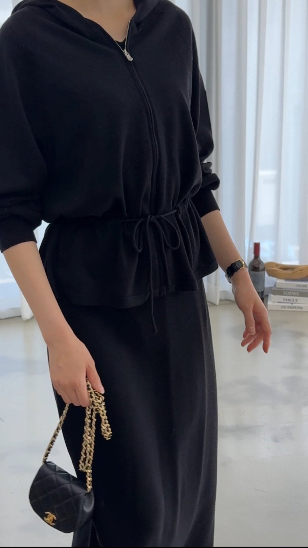 Premium Wool-Cotton Artisan Set-up - Deep Charcoal