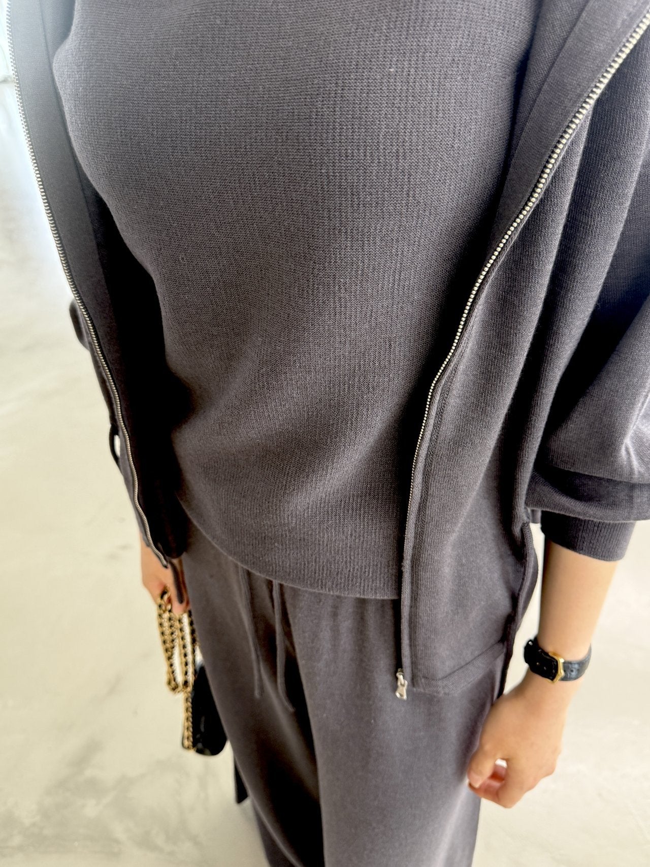 Premium Wool-Cotton Artisan Set-up - Deep Charcoal