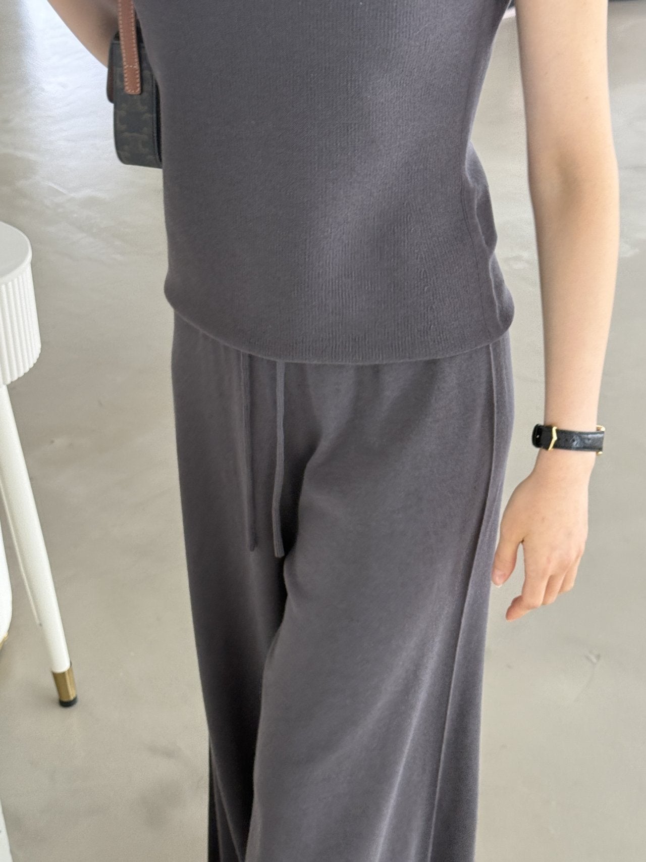 Premium Wool-Cotton Artisan Set-up - Deep Charcoal