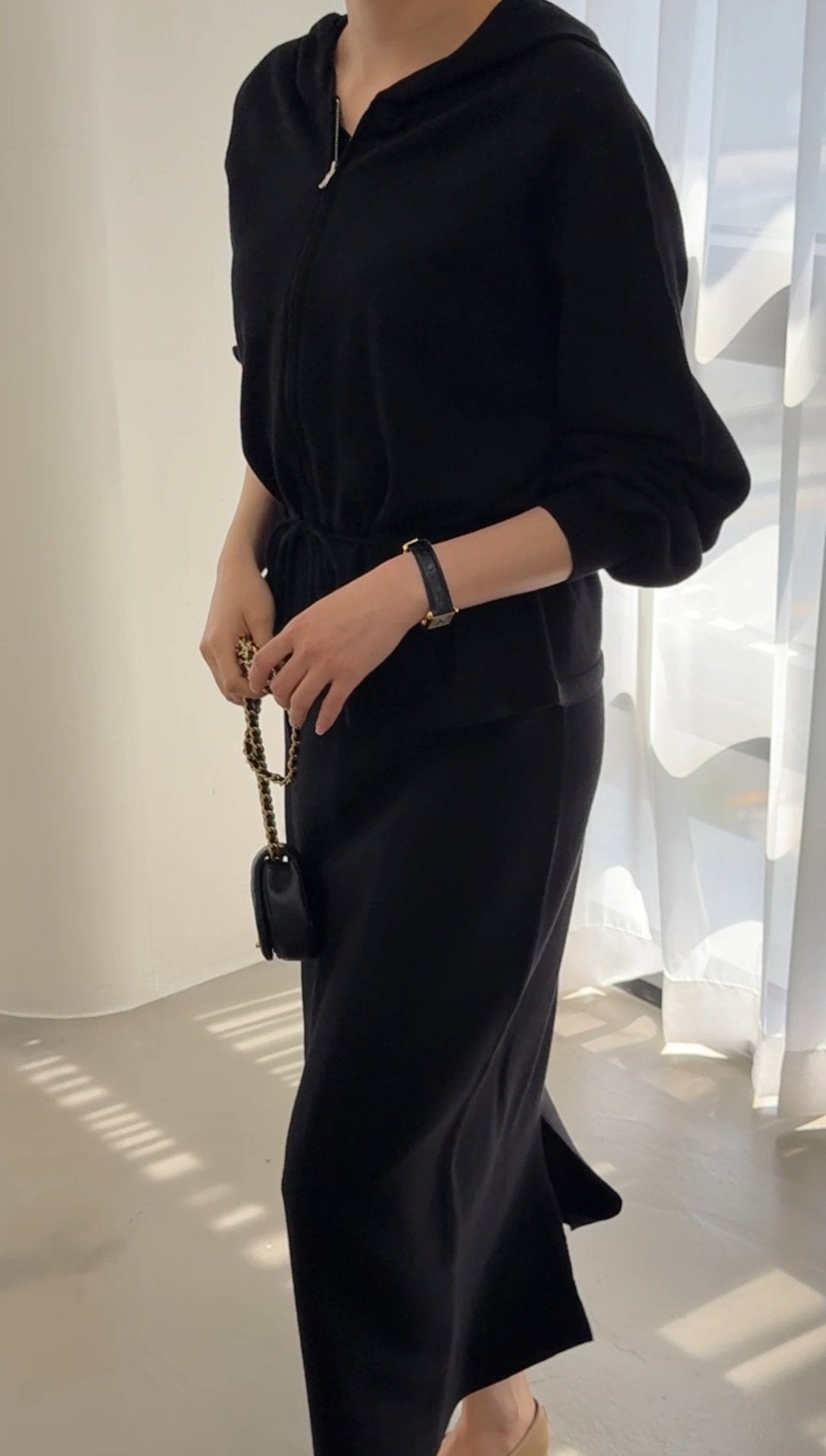 Premium Wool-Cotton Artisan Set-up - Black