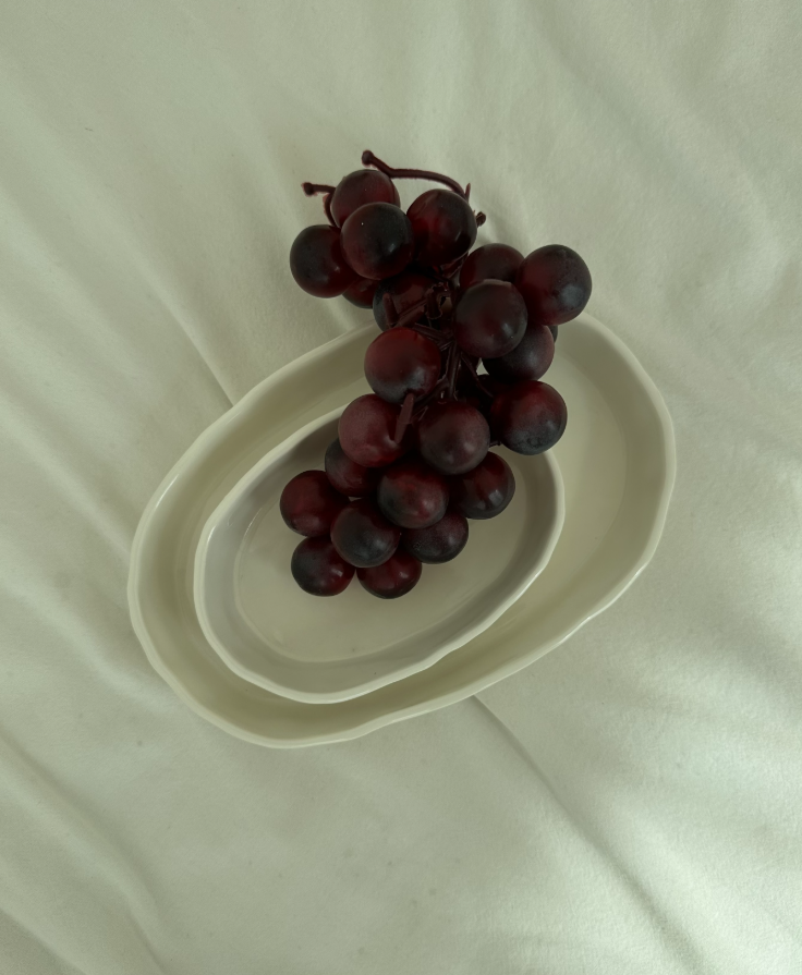 [Handmade Korean Ceramics] Wavy Plate in White