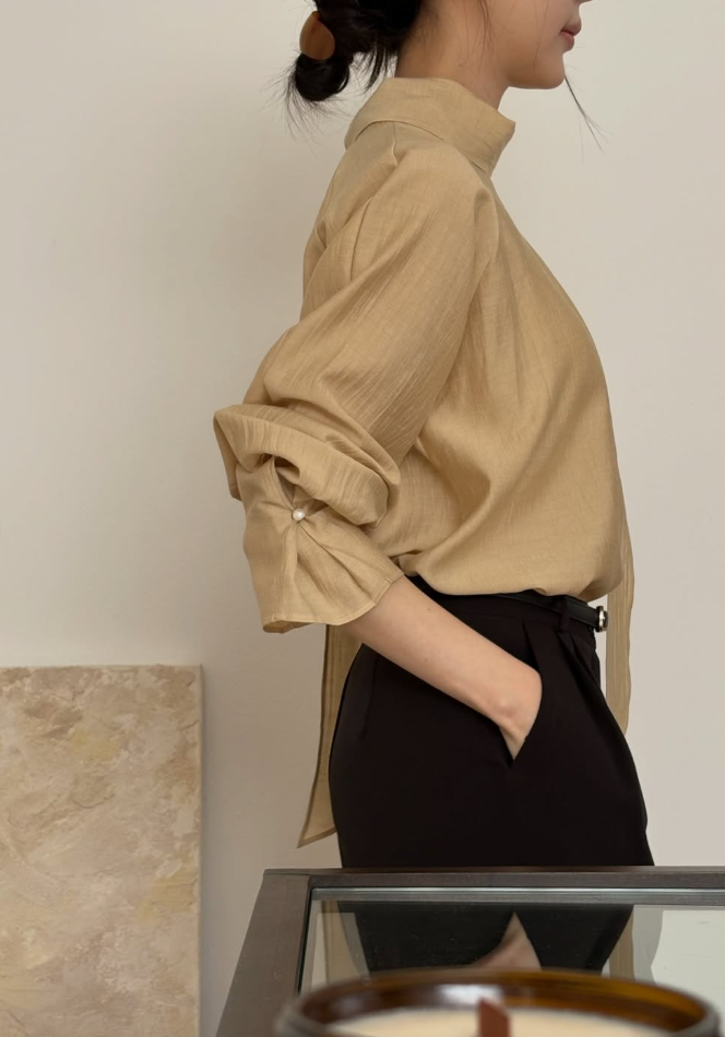 Scarf Tie Ribbon Blouse