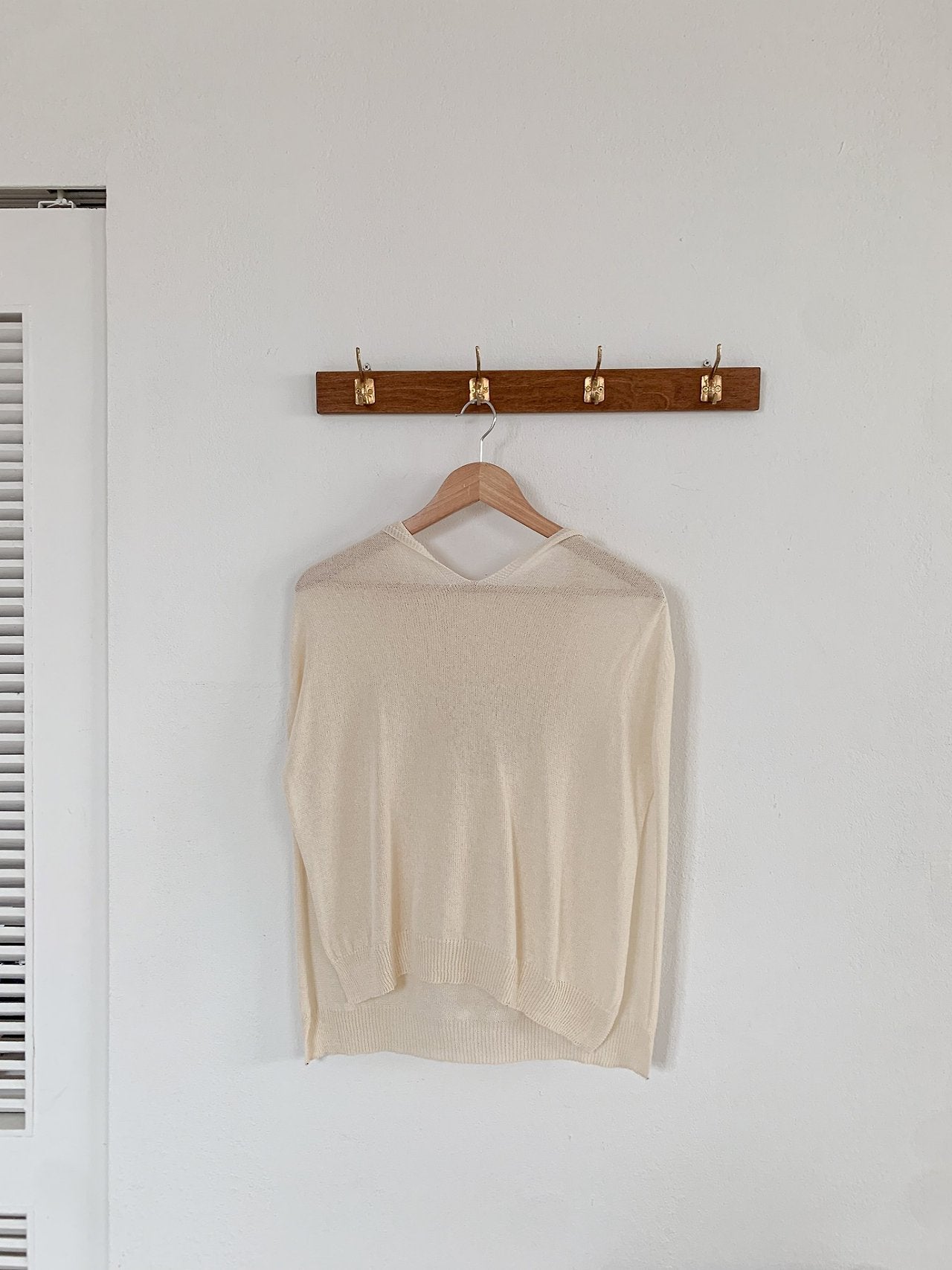 Whole garment Butter Hooded Knit Cape Vest