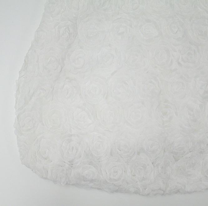 Rosé Bloom Chiffon Mini Dress