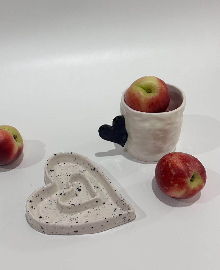 [Handmade Korean Ceramics] Heart Mug