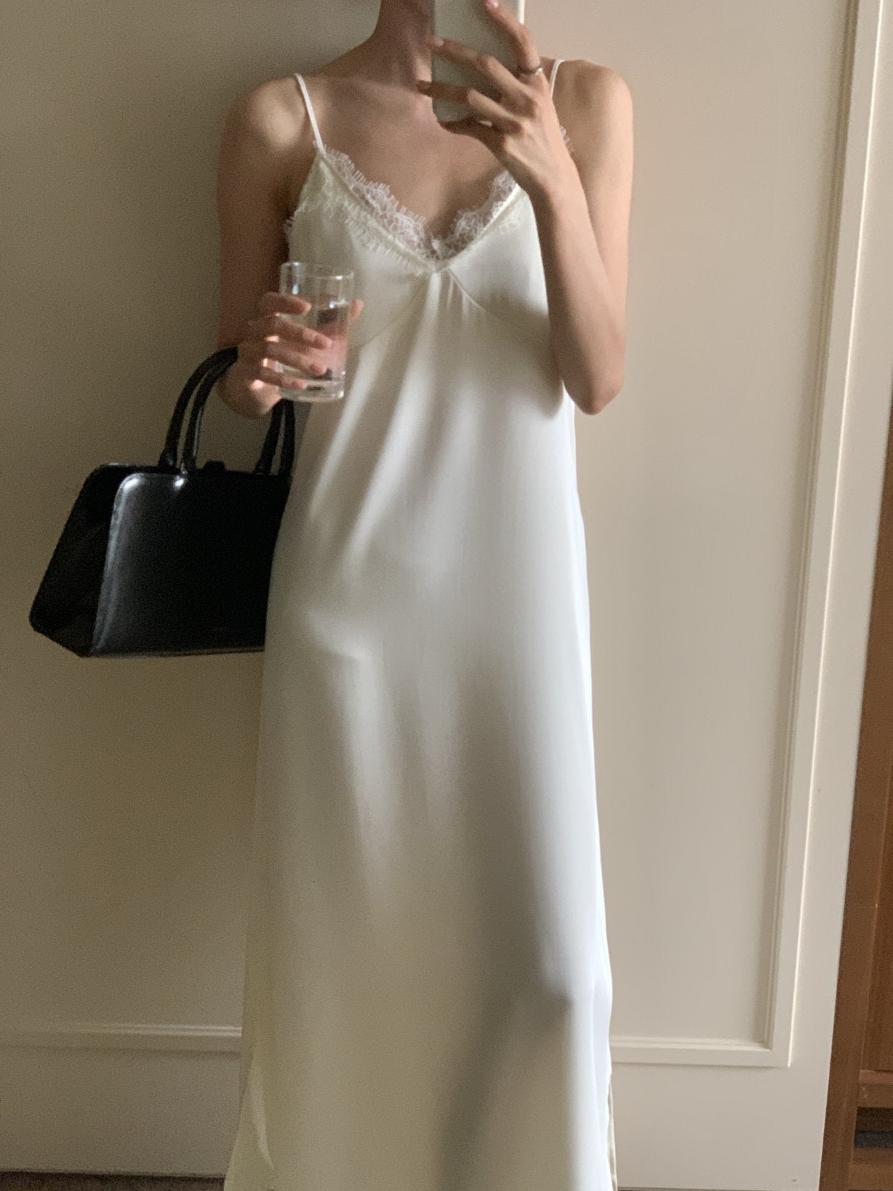 Satin Lace Dress