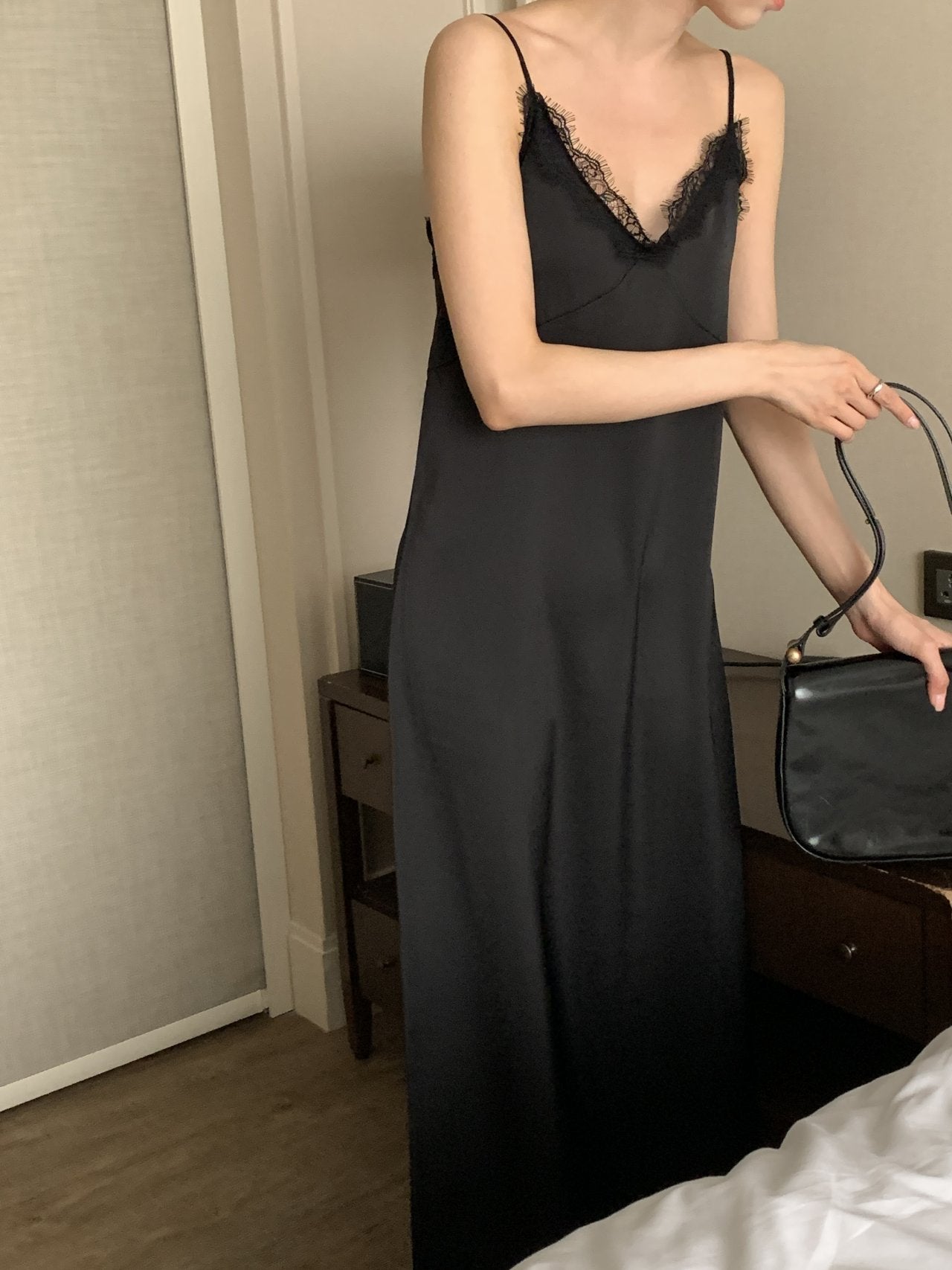 Satin Lace Dress