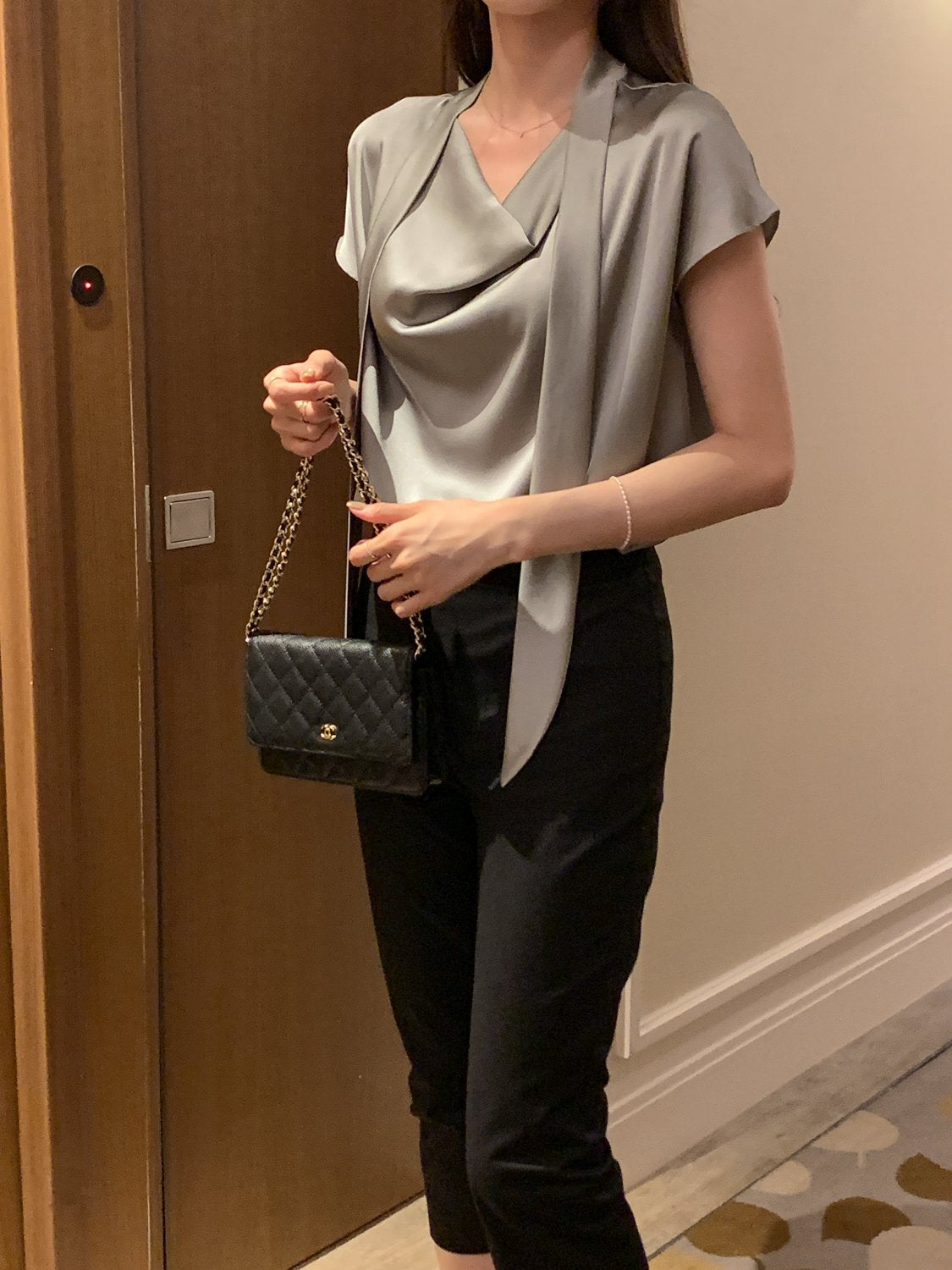 Tie Draping Blouse