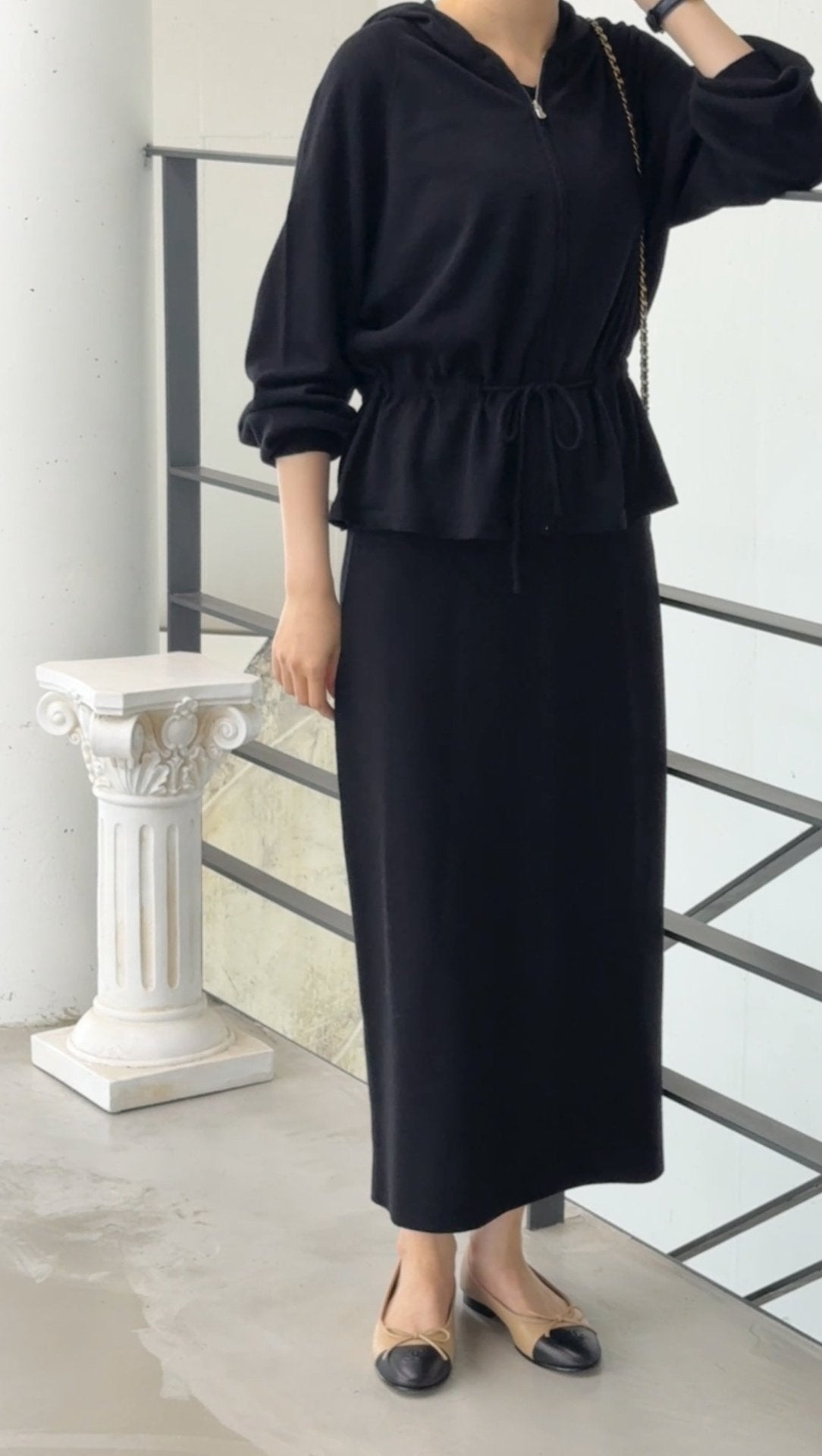 Premium Wool-Cotton Artisan Set-up - Black