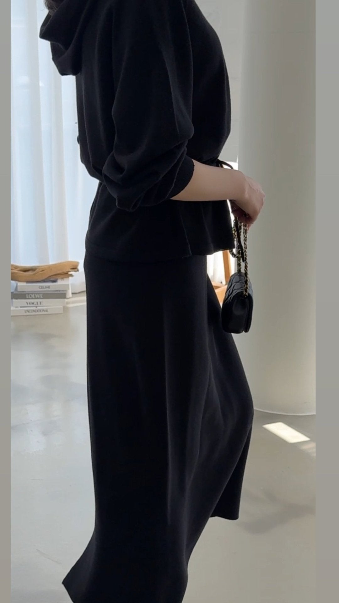 Premium Wool-Cotton Artisan Set-up - Black