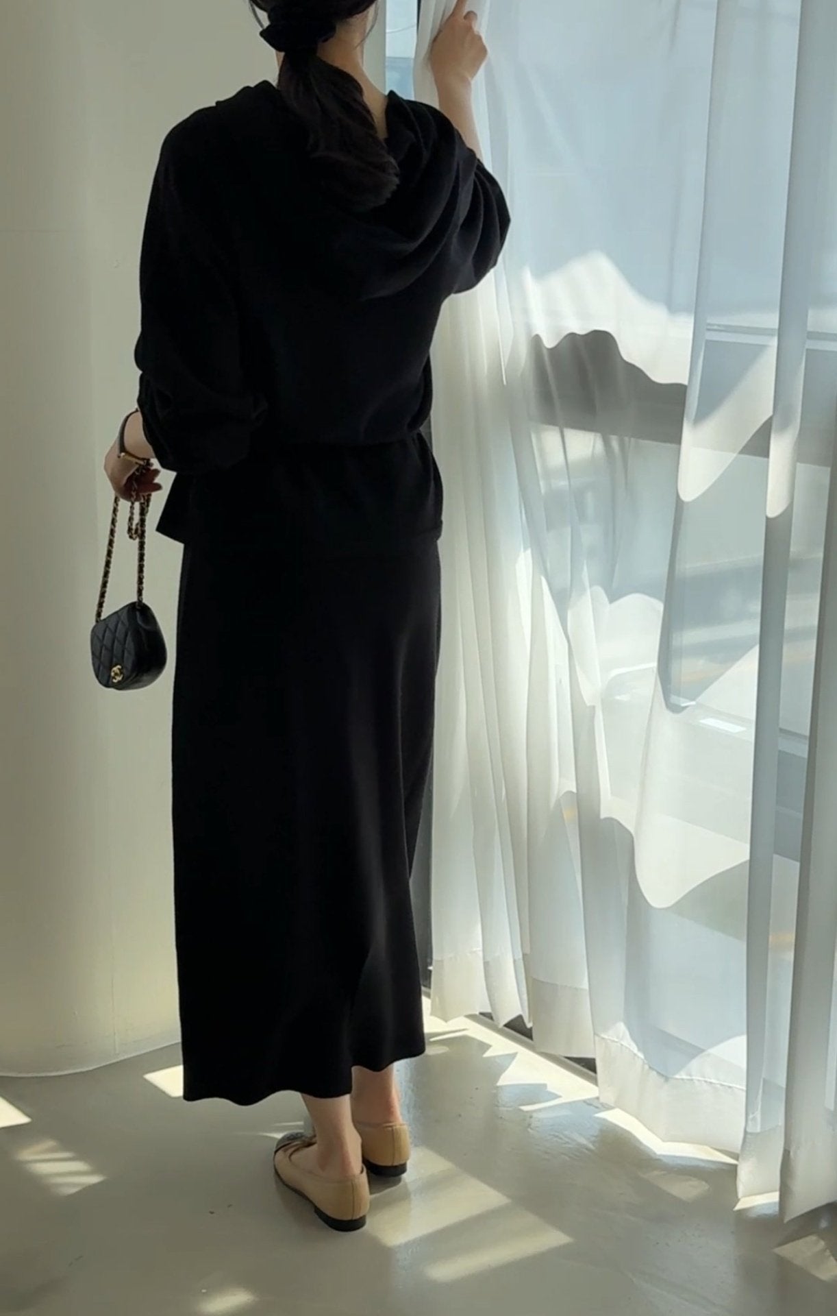 Premium Wool-Cotton Artisan Set-up - Black