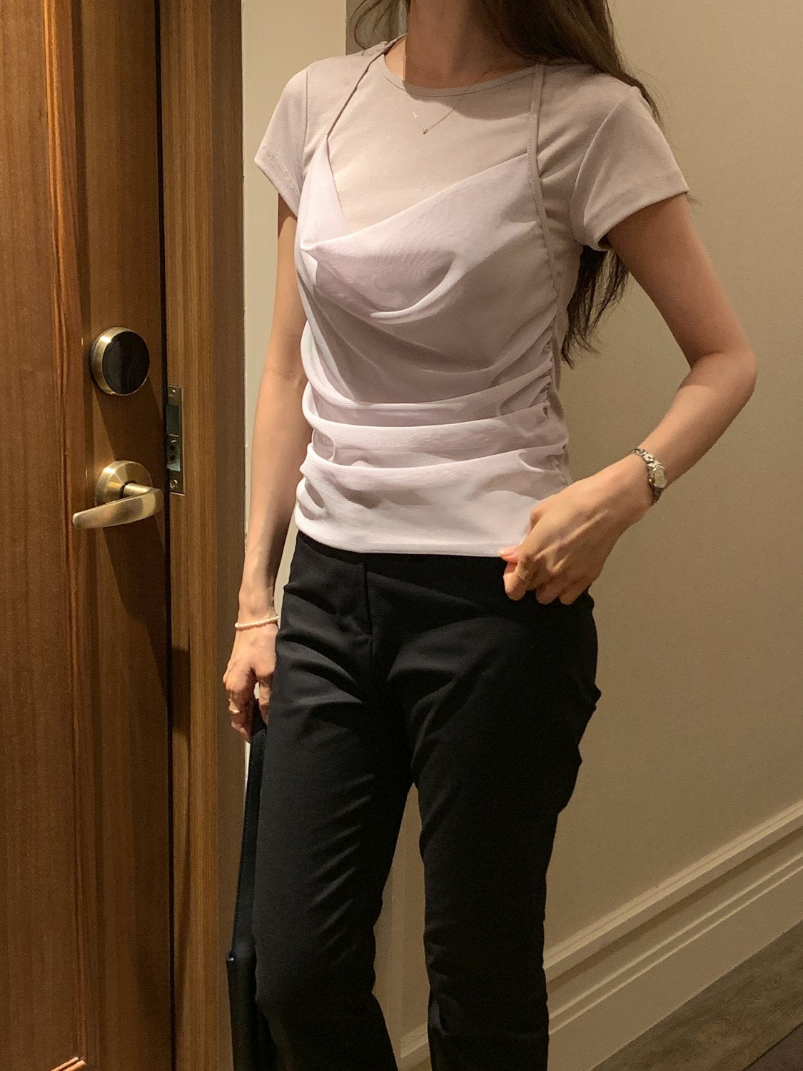 Two-Way Shirred Draping Top