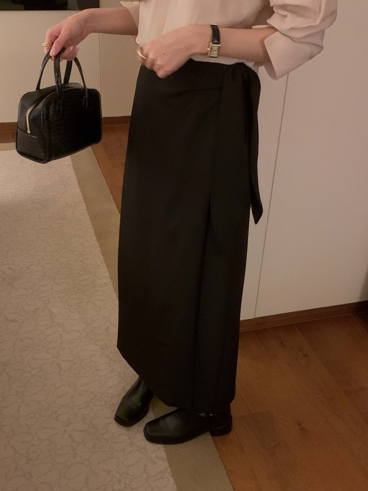 [Best Seller] Essential Wrap Long Skirt * Local Delivery: 1–2 Business Days *