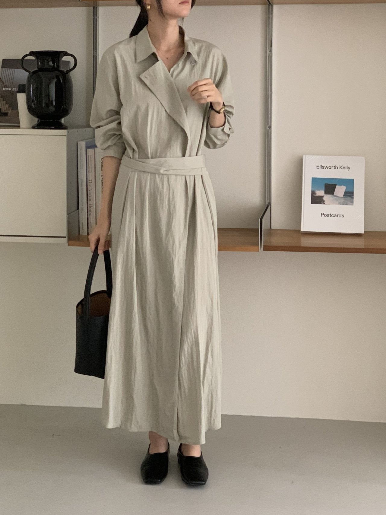 Trench-Style Shirt Dress