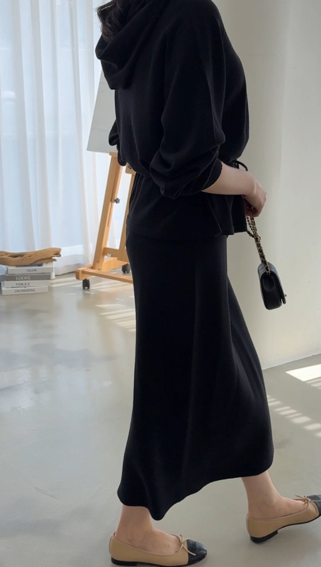 Premium Wool-Cotton Artisan Set-up - Black