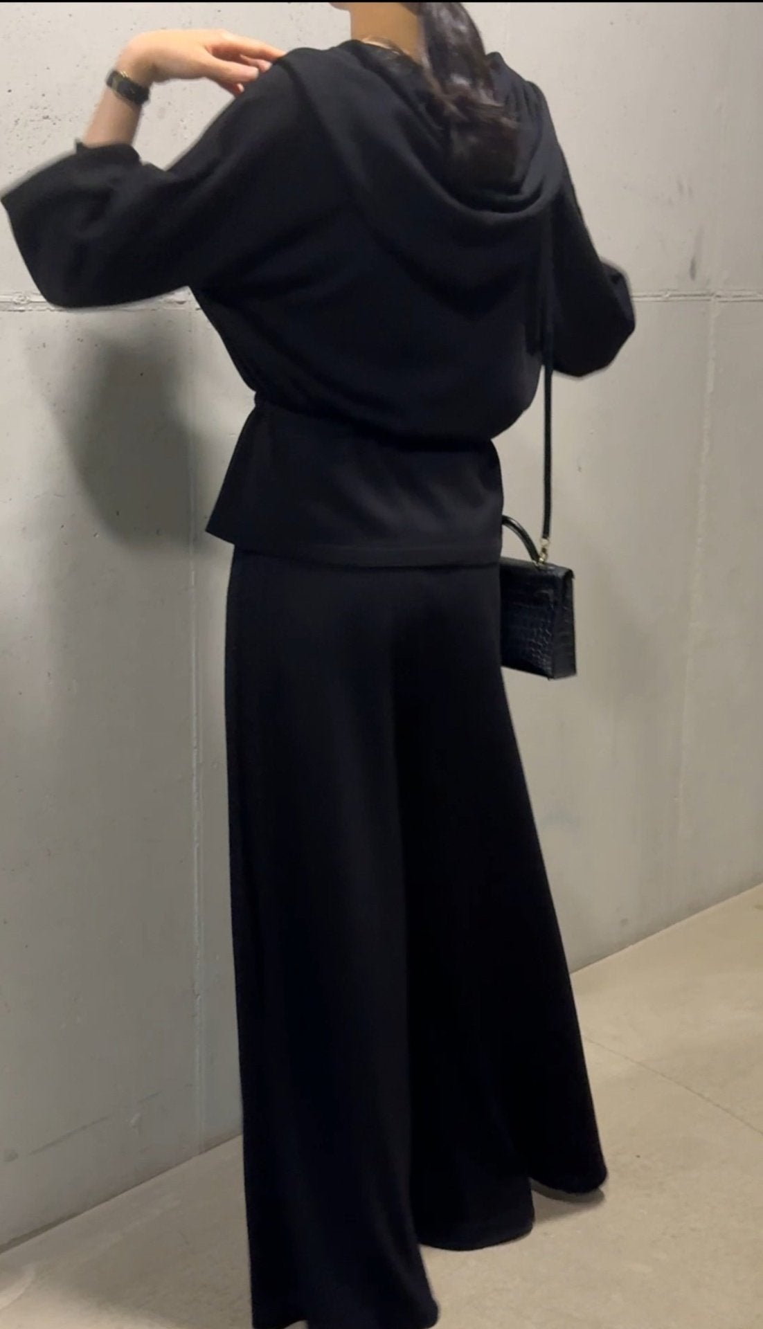 Premium Wool-Cotton Artisan Set-up - Black