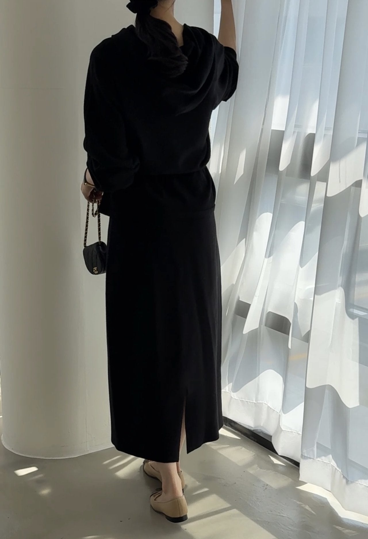 Premium Wool-Cotton Artisan Set-up - Black