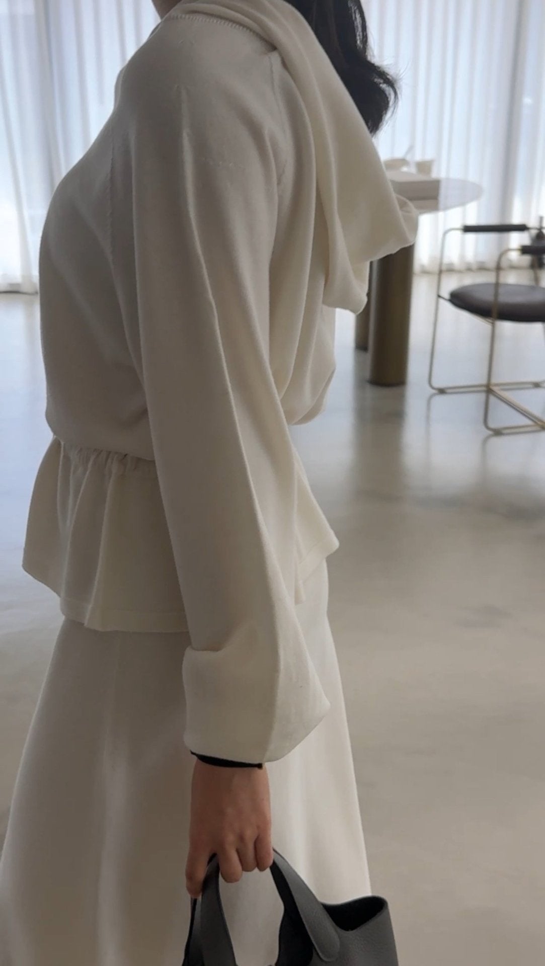 Premium Wool-Cotton Artisan Set-up - Ivory