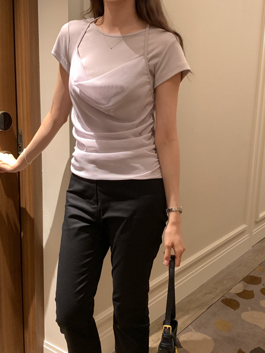 Two-Way Shirred Draping Top