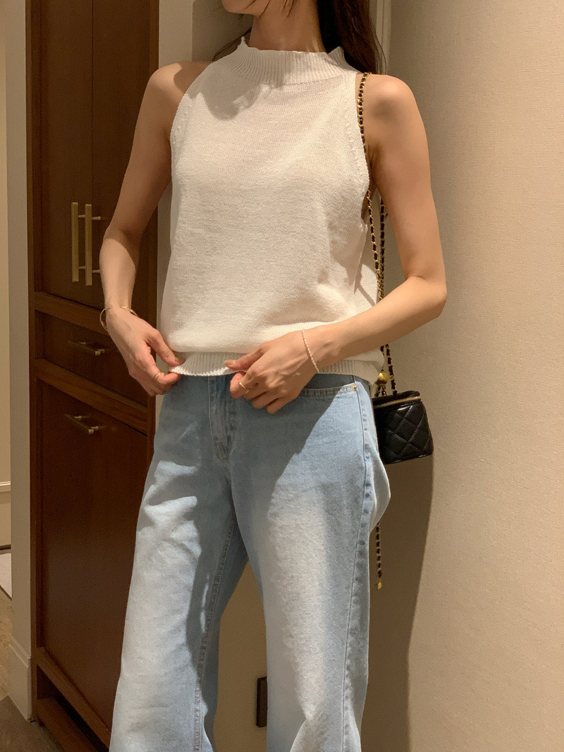 Paper Blend Halter Knit