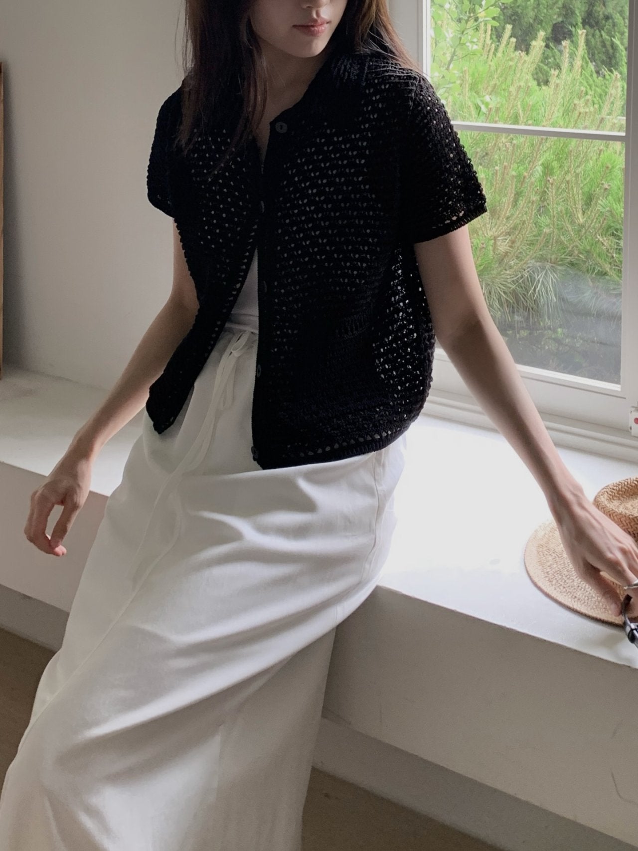 Lovely Knit Collar Cardigan