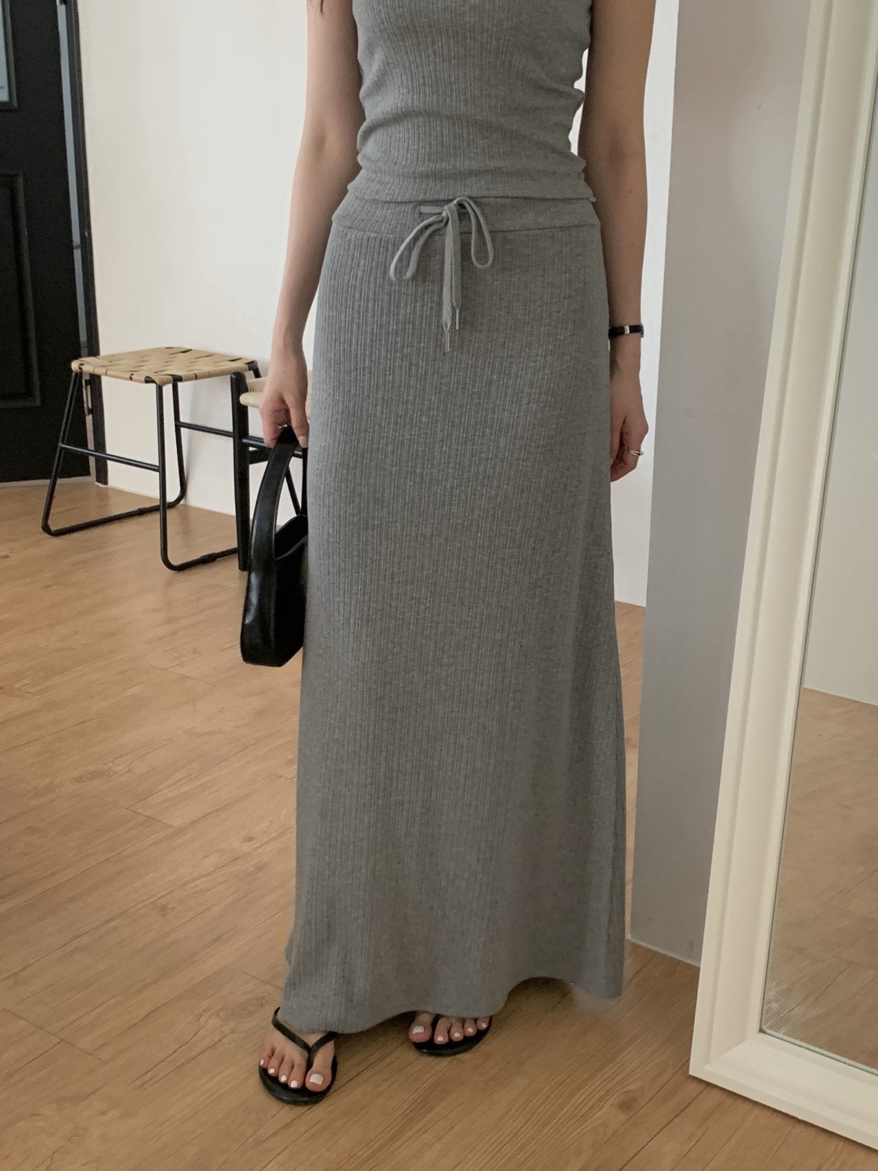Halter-Neck & Long Skirt Set