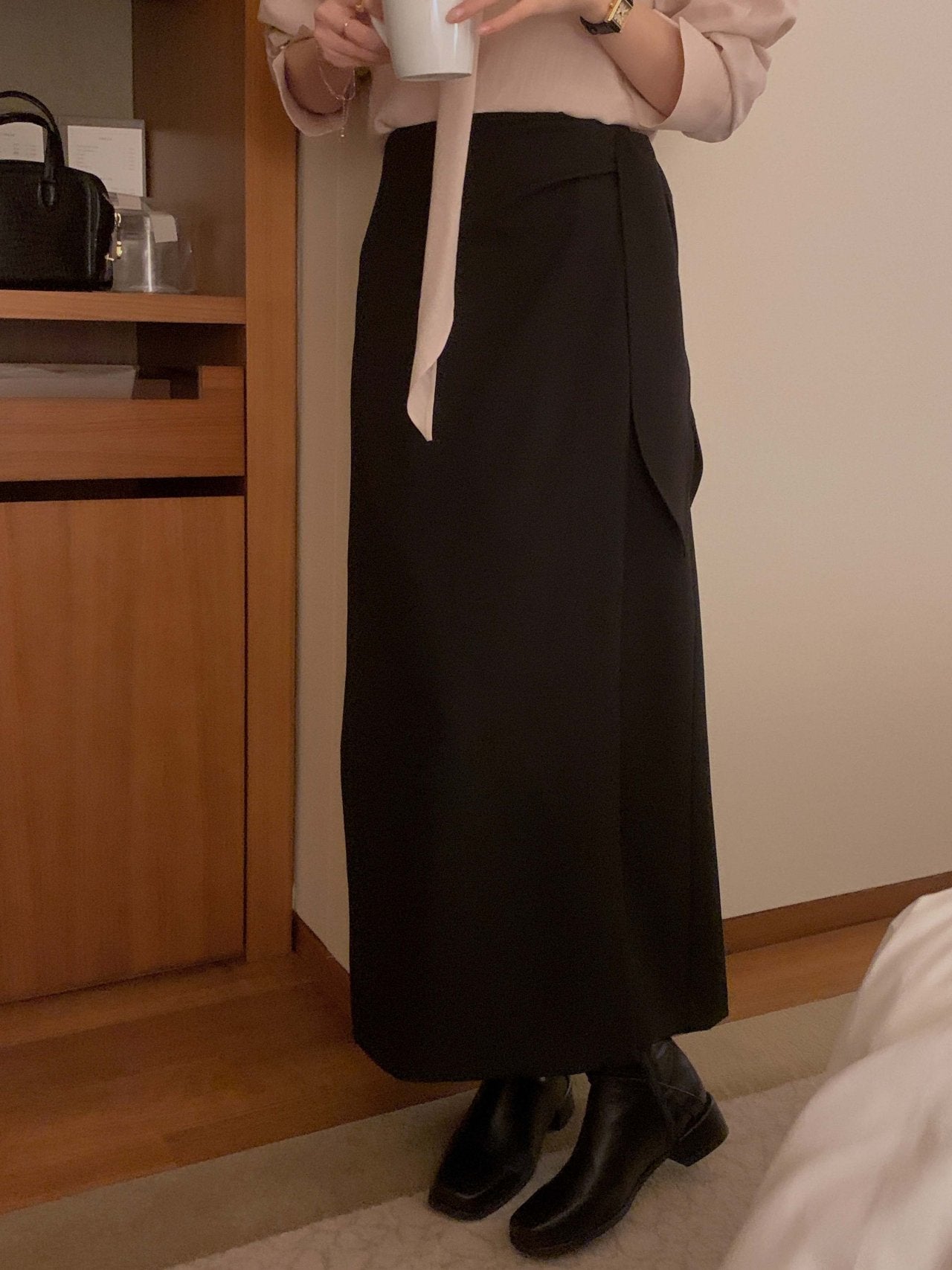 [Best Seller] Essential Wrap Long Skirt * Local Delivery: 1–2 Business Days *