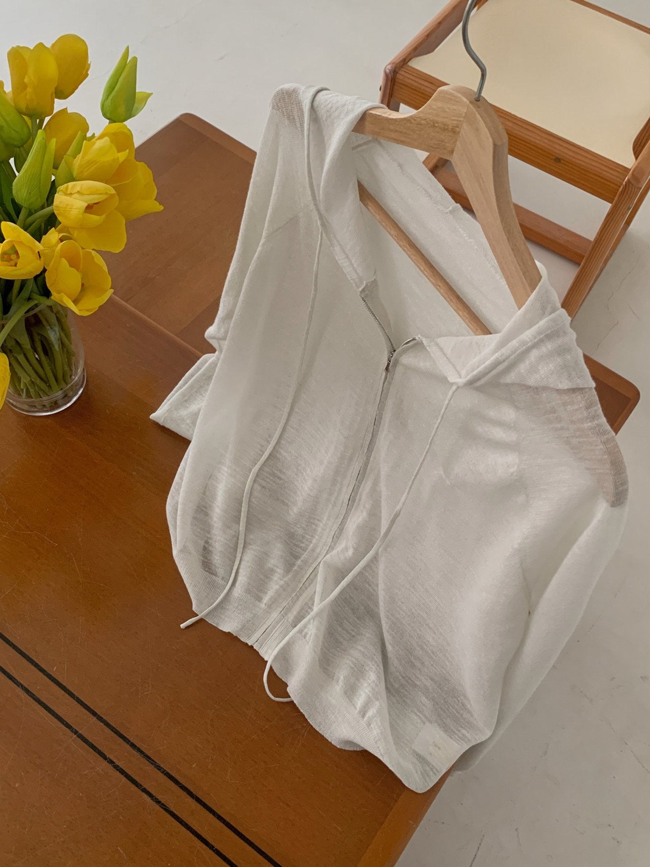 Linen Hooded Knit