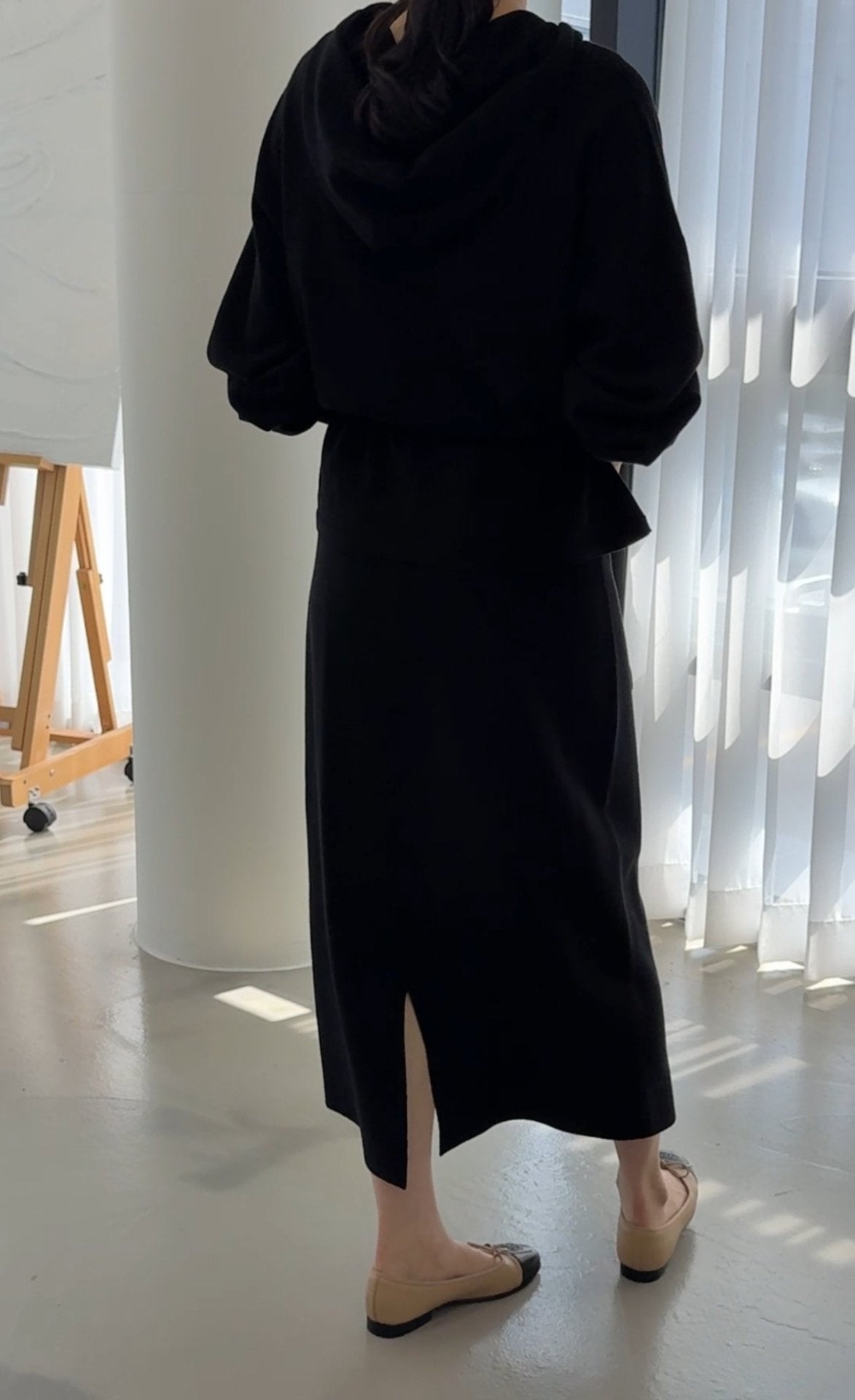 Premium Wool-Cotton Artisan Set-up - Black