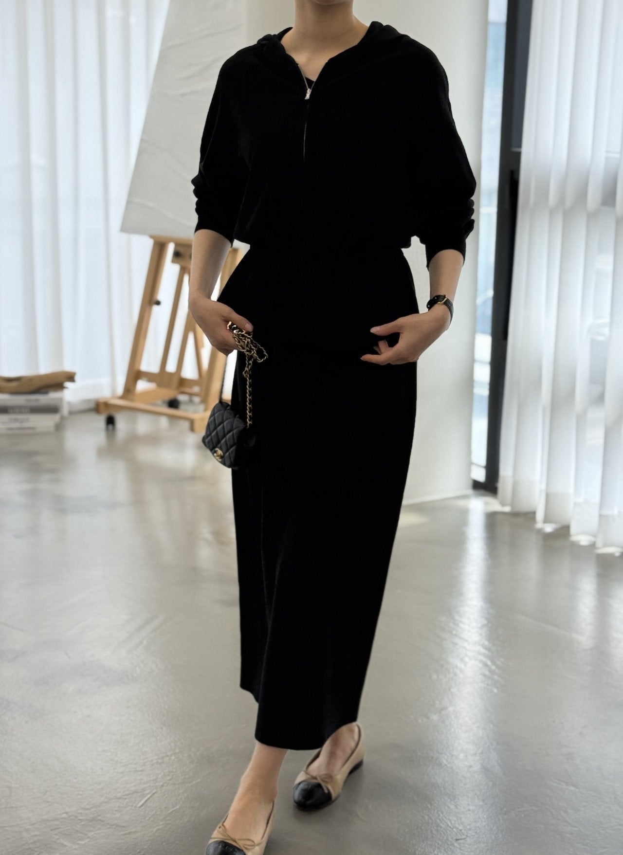 Premium Wool-Cotton Artisan Set-up - Black