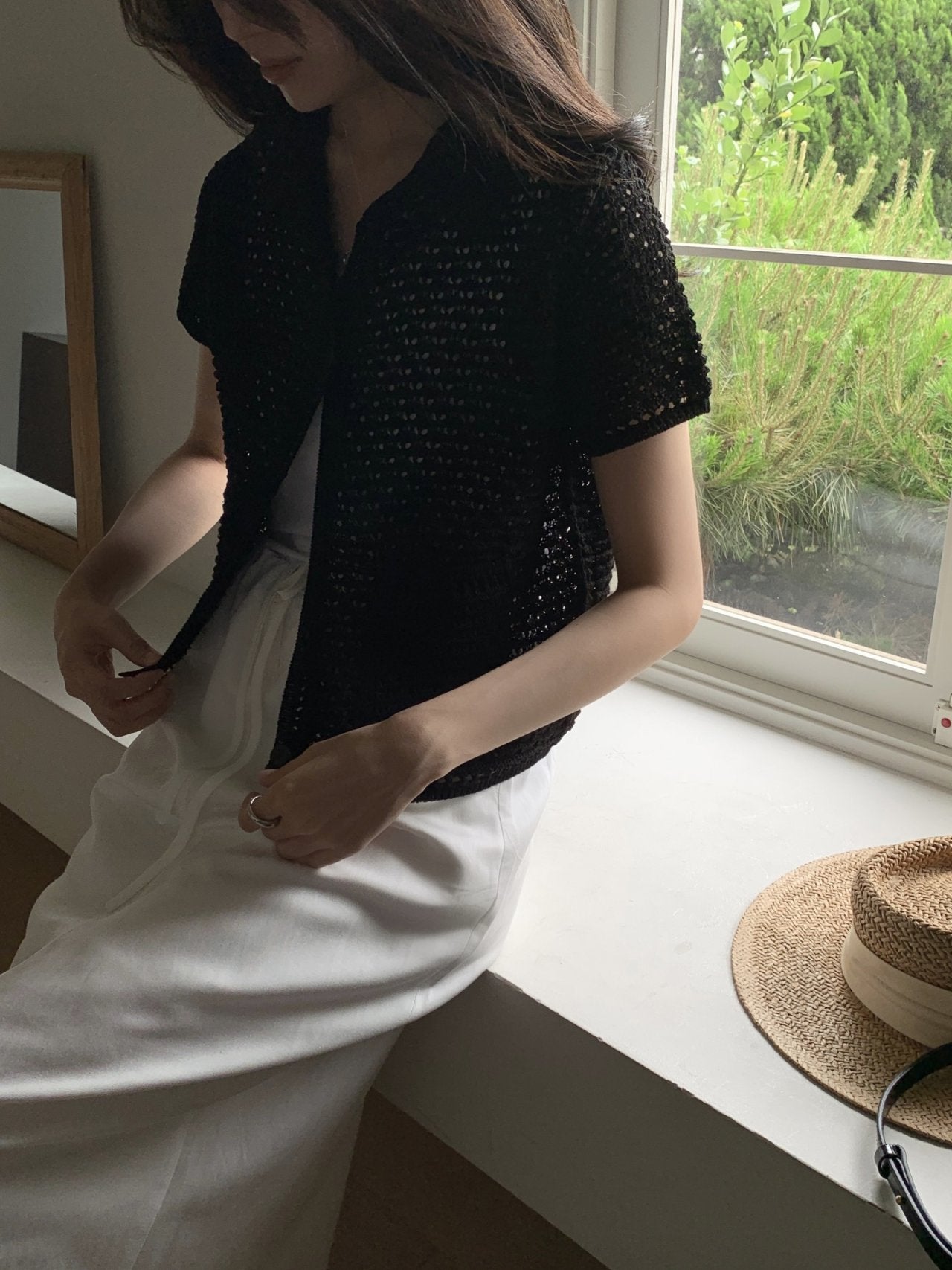 Lovely Knit Collar Cardigan