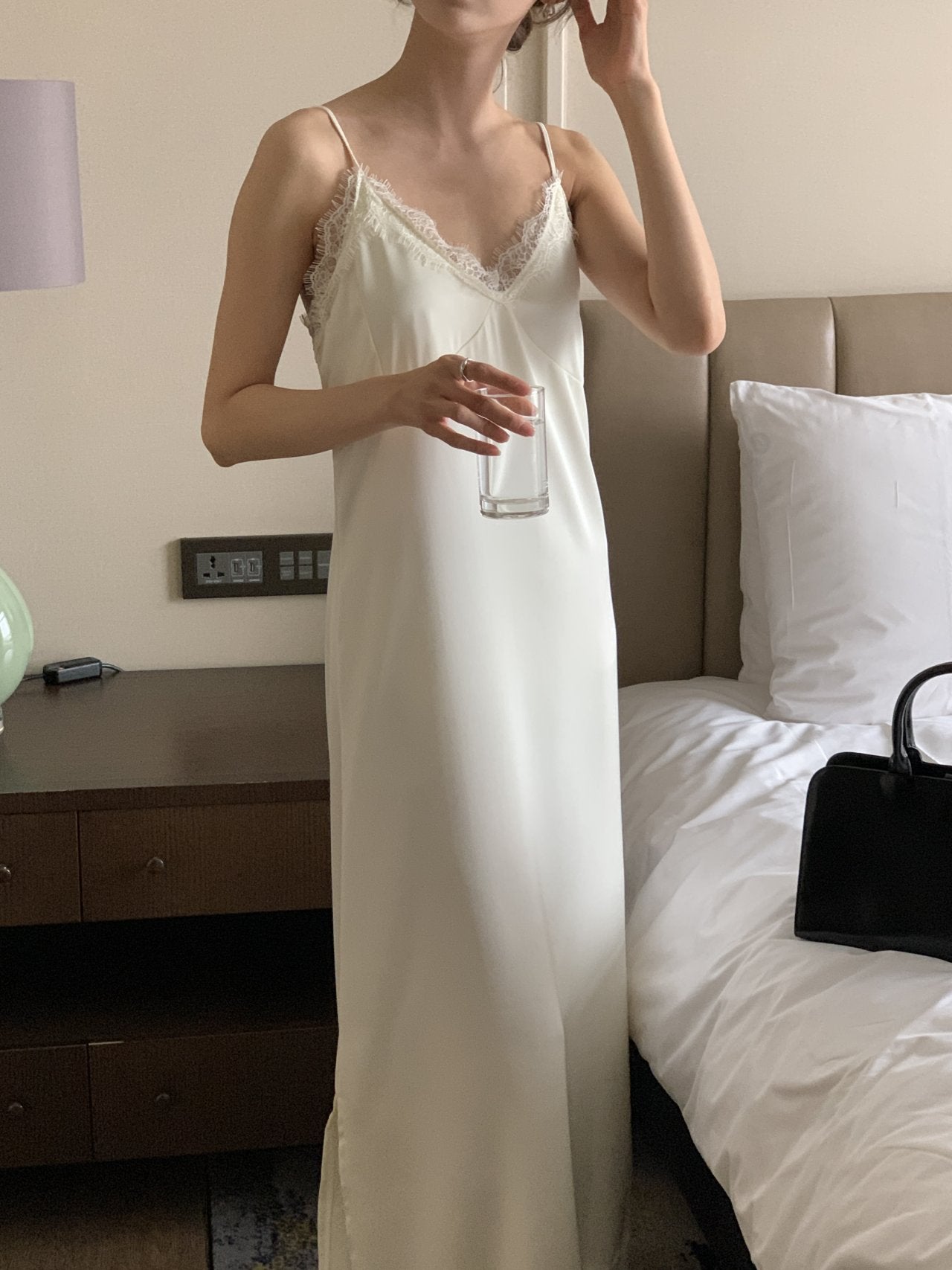 Satin Lace Dress