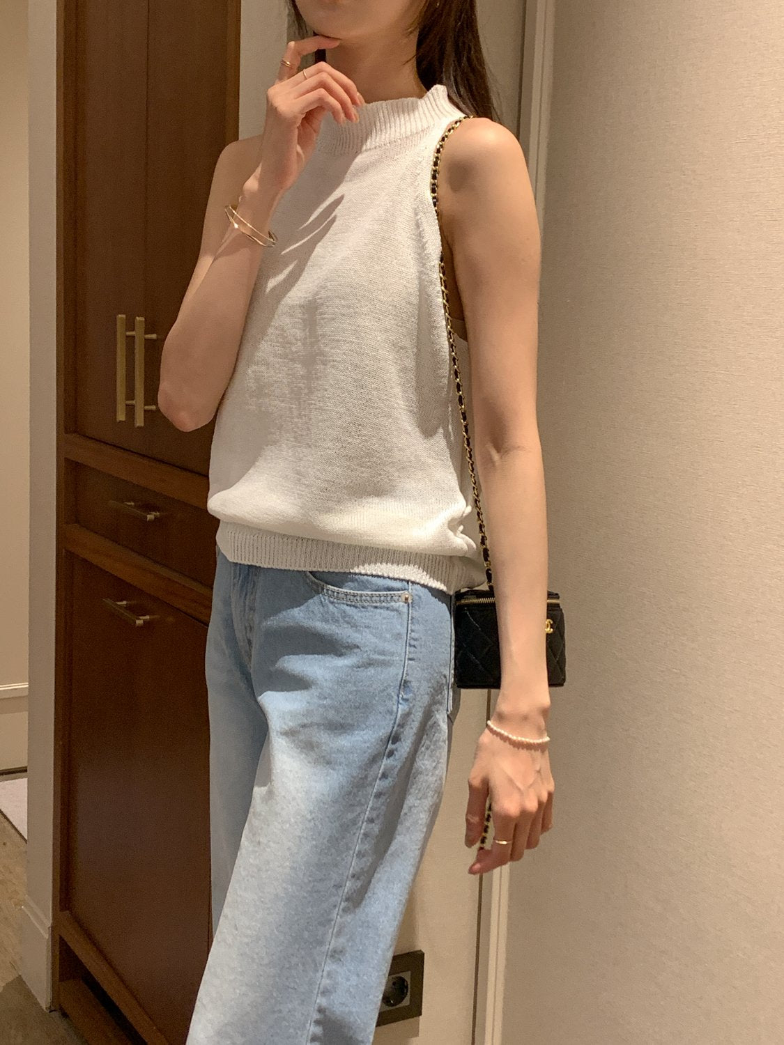 Paper Blend Halter Knit