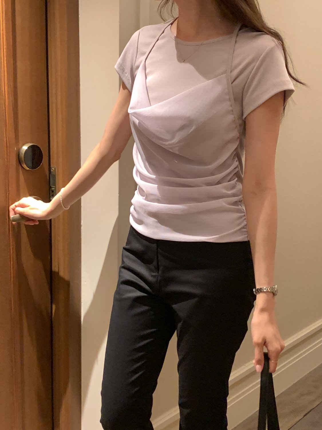 Two-Way Shirred Draping Top
