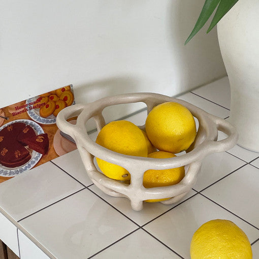 [Handmade Korean Ceramics] Fruits Basket