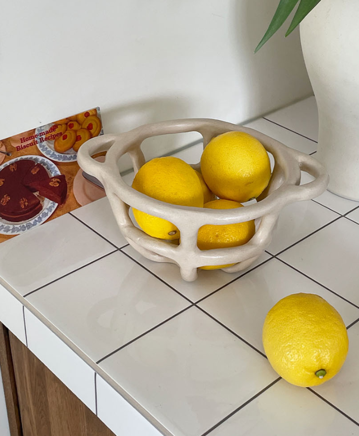 [Handmade Korean Ceramics] Fruits Basket