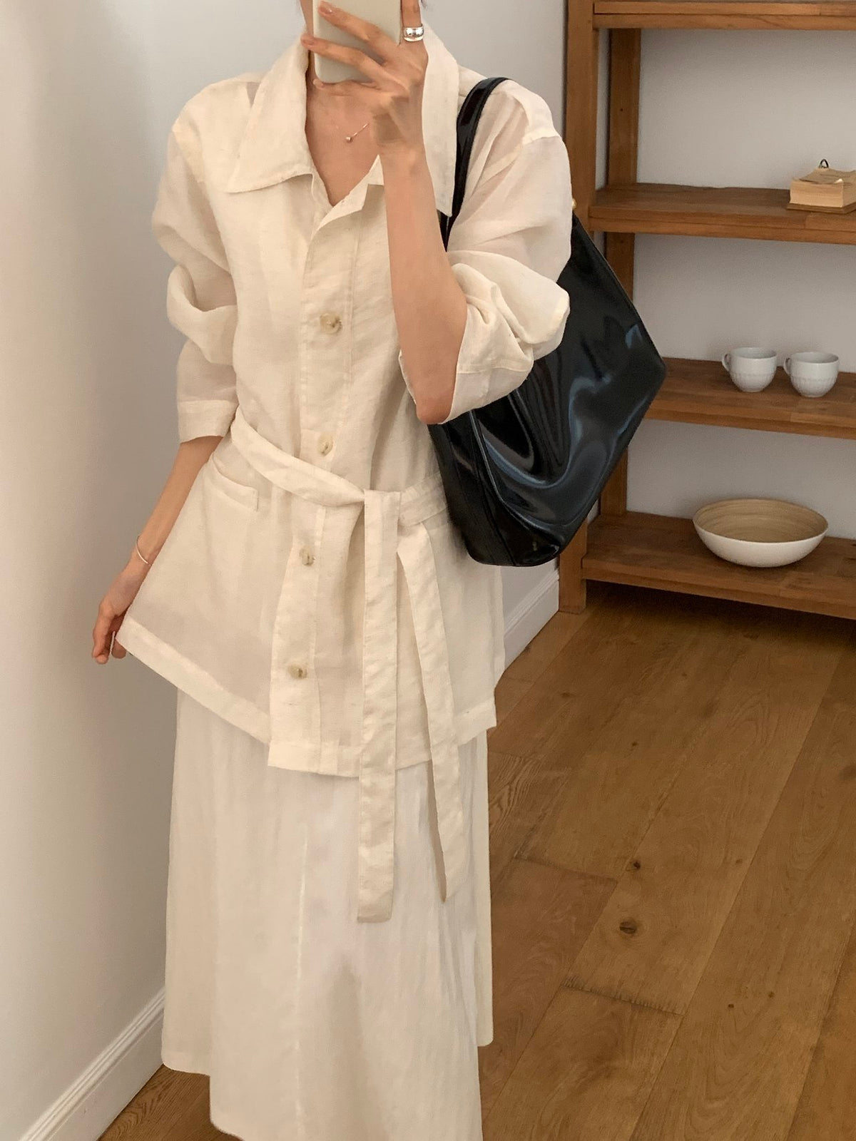Linen-Blended Field Jacket