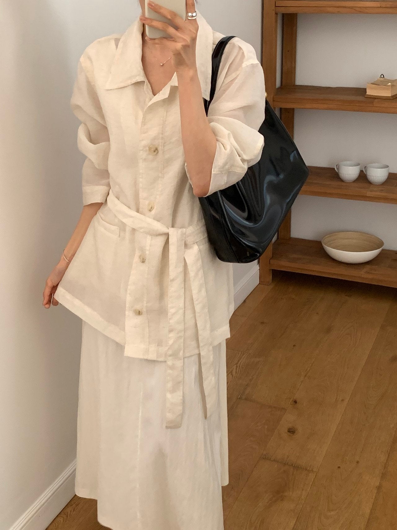 Linen-Blended Field Jacket