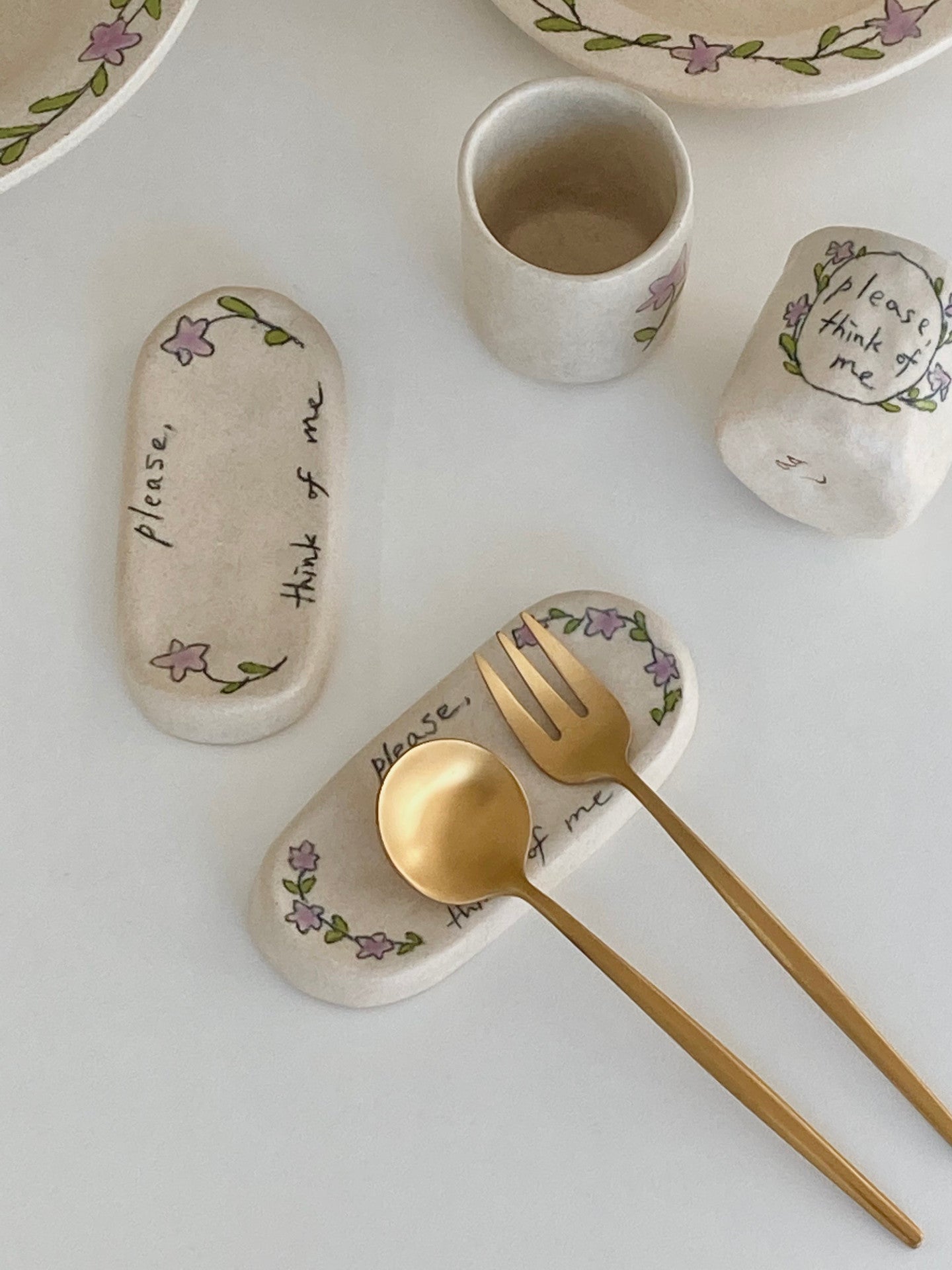 [Handmade Korean Ceramics] Think of me Spoon Holder