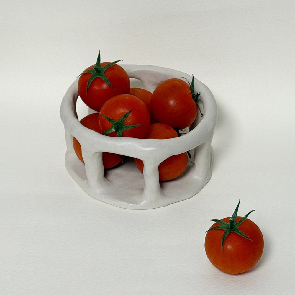 [Handmade Korean Ceramics] Tomato Basket