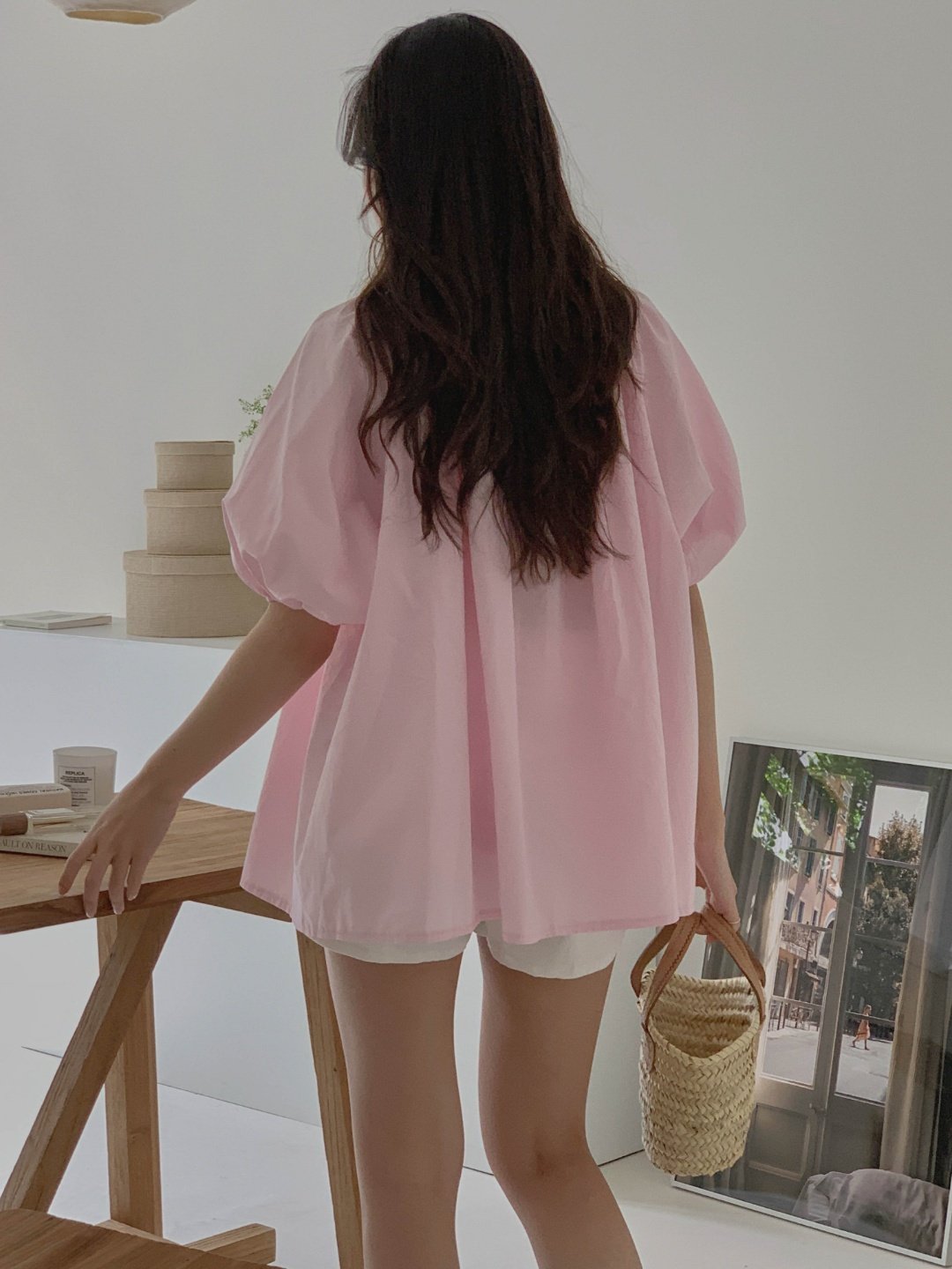 Luxe Shirred Puff Sleeve Blouse