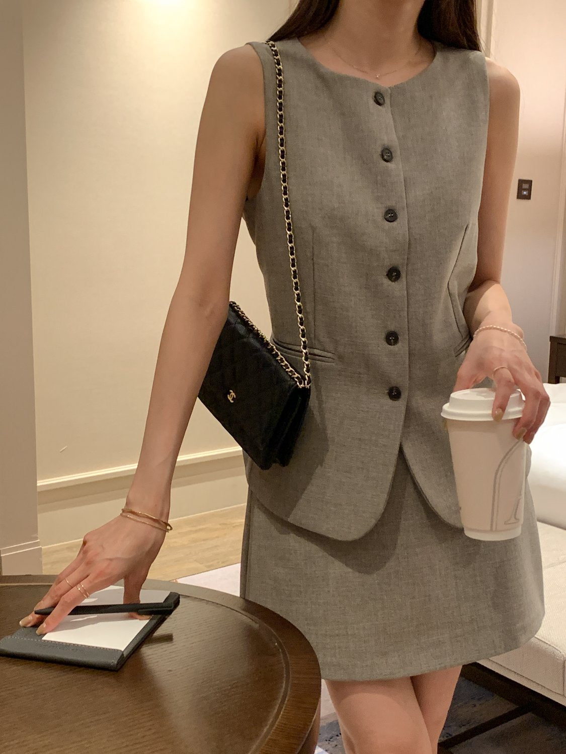Signature Tweed Vest